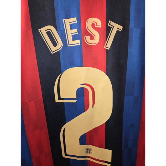 Sergio Dest Soccer Jersey #2 OVO Drake large Rare Nike‎ C19 - Picture 9 of 11